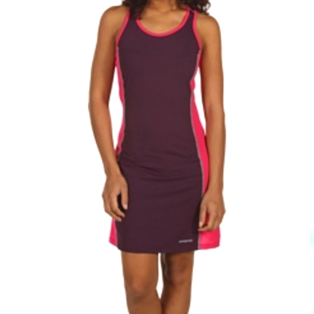 Patagonia All weather colorblock racerback trail sporty dress women's size Large